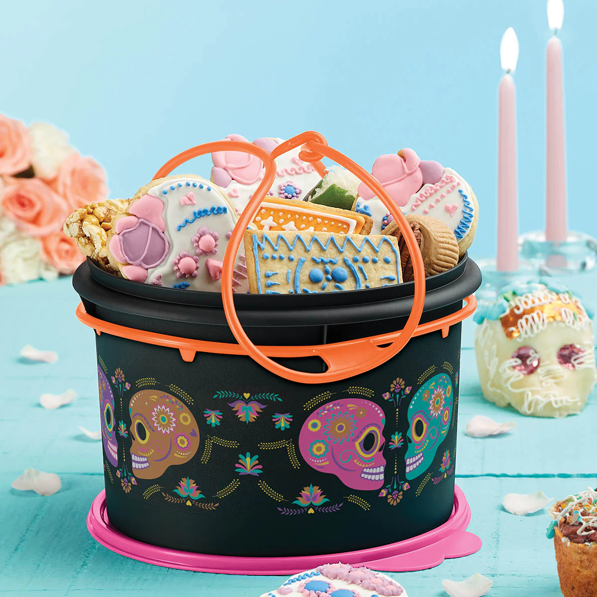 Tupperware® Día De Los Muertos Large Canister with Cariolier® Handle - Image 2