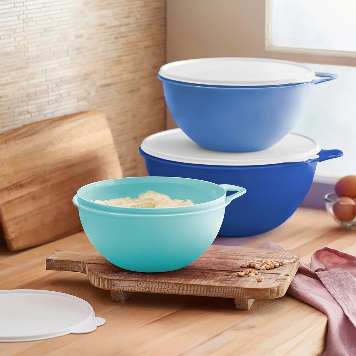 Tupperware® Thatsa® Bowls | Set of 3 | Airtight, Leakproof Mixing Bowls - Image 2